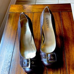 Guess brown heels